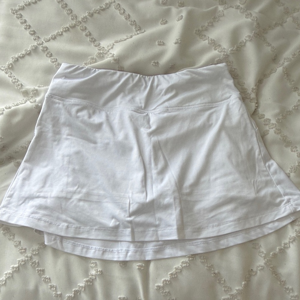 Icyzone White Activewear Skirt
